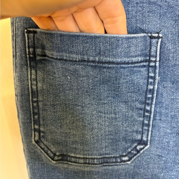 Petal & Pup Blue Denim Wide Leg Sailor Cropped Trouser Jeans Nautical Size 2 - Picture 6 of 7